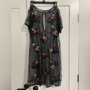 COPY - American Eagle floral embroidered mesh dress